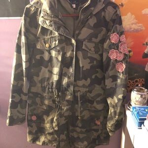 Embroidered Camo Jacket